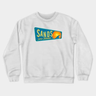 Sands, Santa Barbara, CA: California Surf Breaks Crewneck Sweatshirt